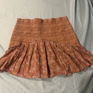 LoveShackFancy Foral Bubble Mini Skirt